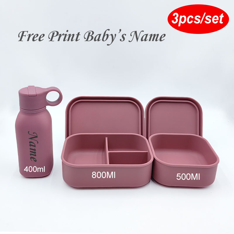 Baby Food Hero - Personalized Name Silicone Water Bottle 3