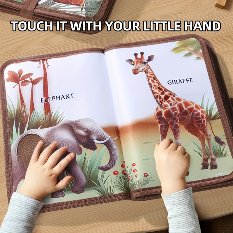 Baby Food Book - 1pc,Baby Touch Book, Sensory Training Baby