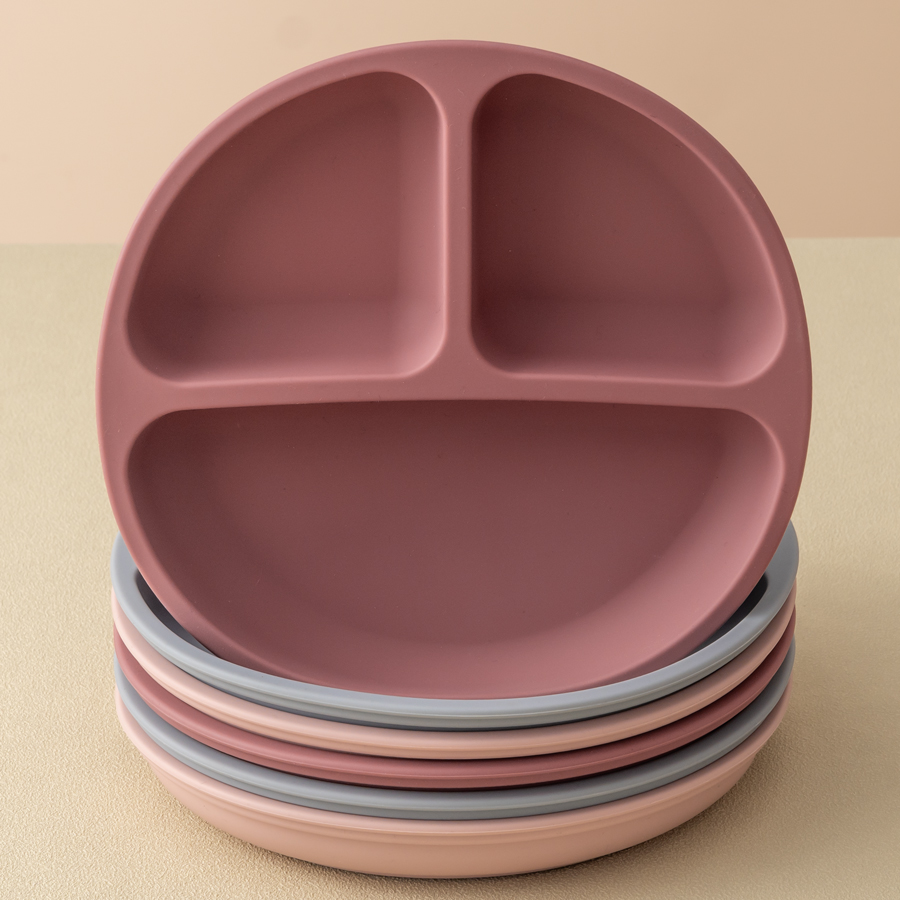 Baby Food Bowl - 1PCS Baby Sucker Silicone Dining Plate
