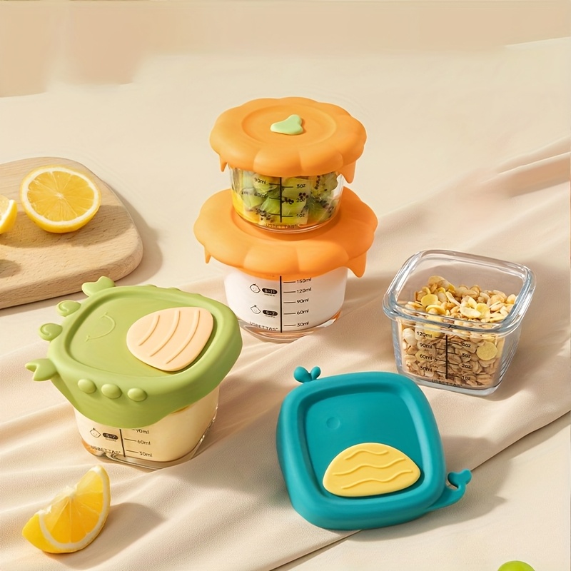 Baby Food Glass Jar - 120/180ml Glass Baby Food Container with
