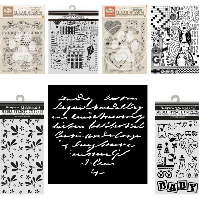 Baby Food Book - Baby Writing Baby Elements Clear Stamp