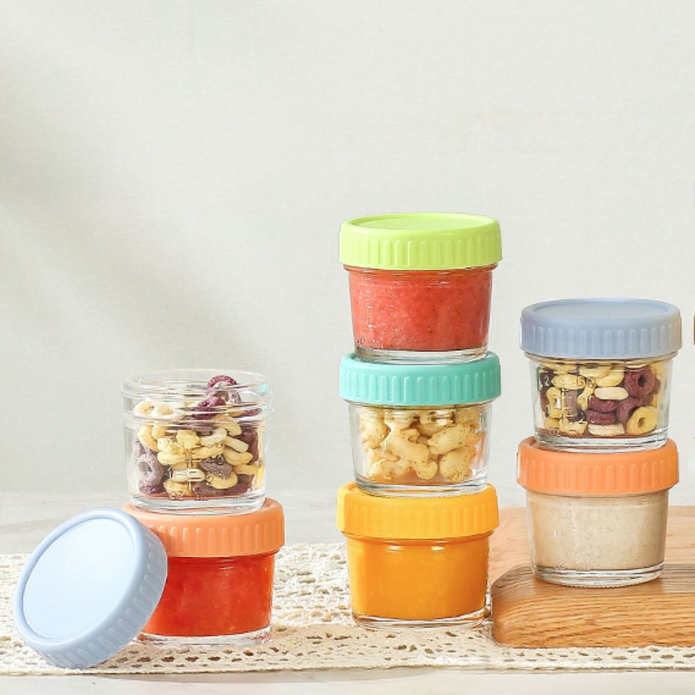 6pcs Mason Jar Glass Baby Food - Baby Food Glass Jar 评论和价格