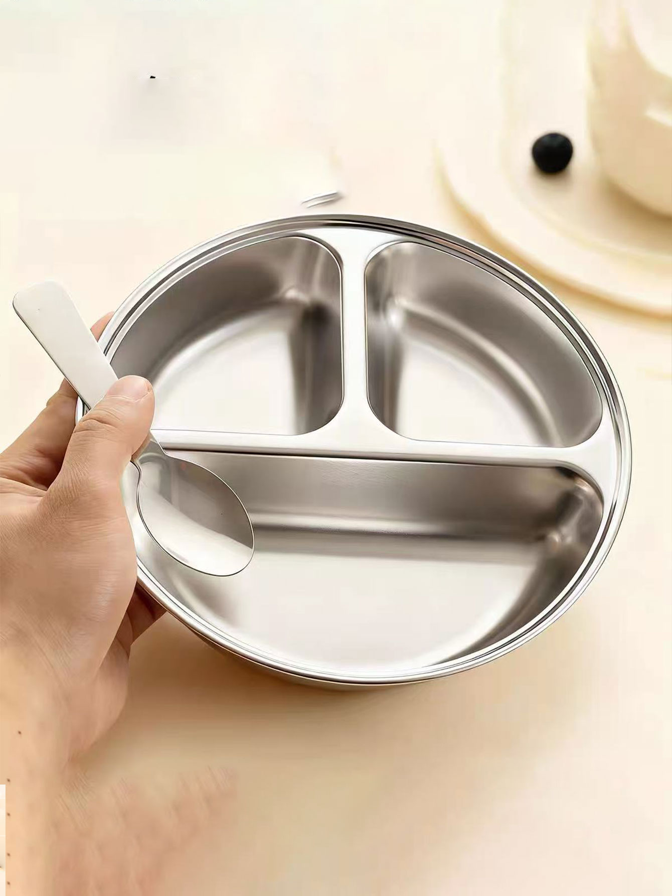 Three-Compartment Steaming Tra - Baby Food Steamer 评论和价格