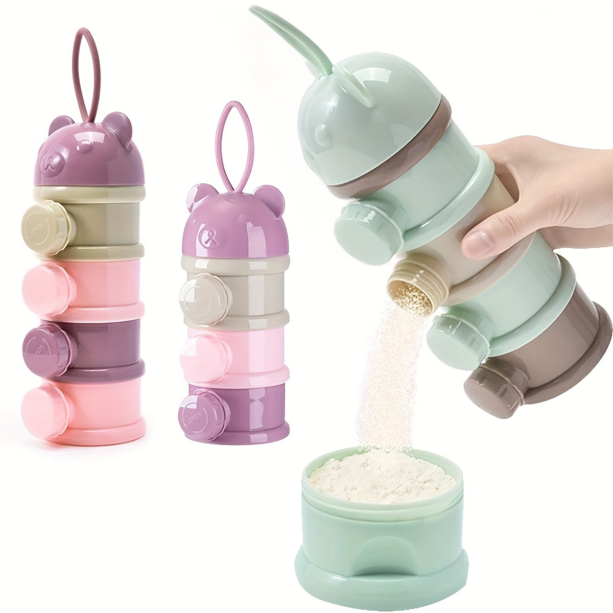 Large Capacity Baby Milk Powde - Baby Food Glass Jar 评论和价格