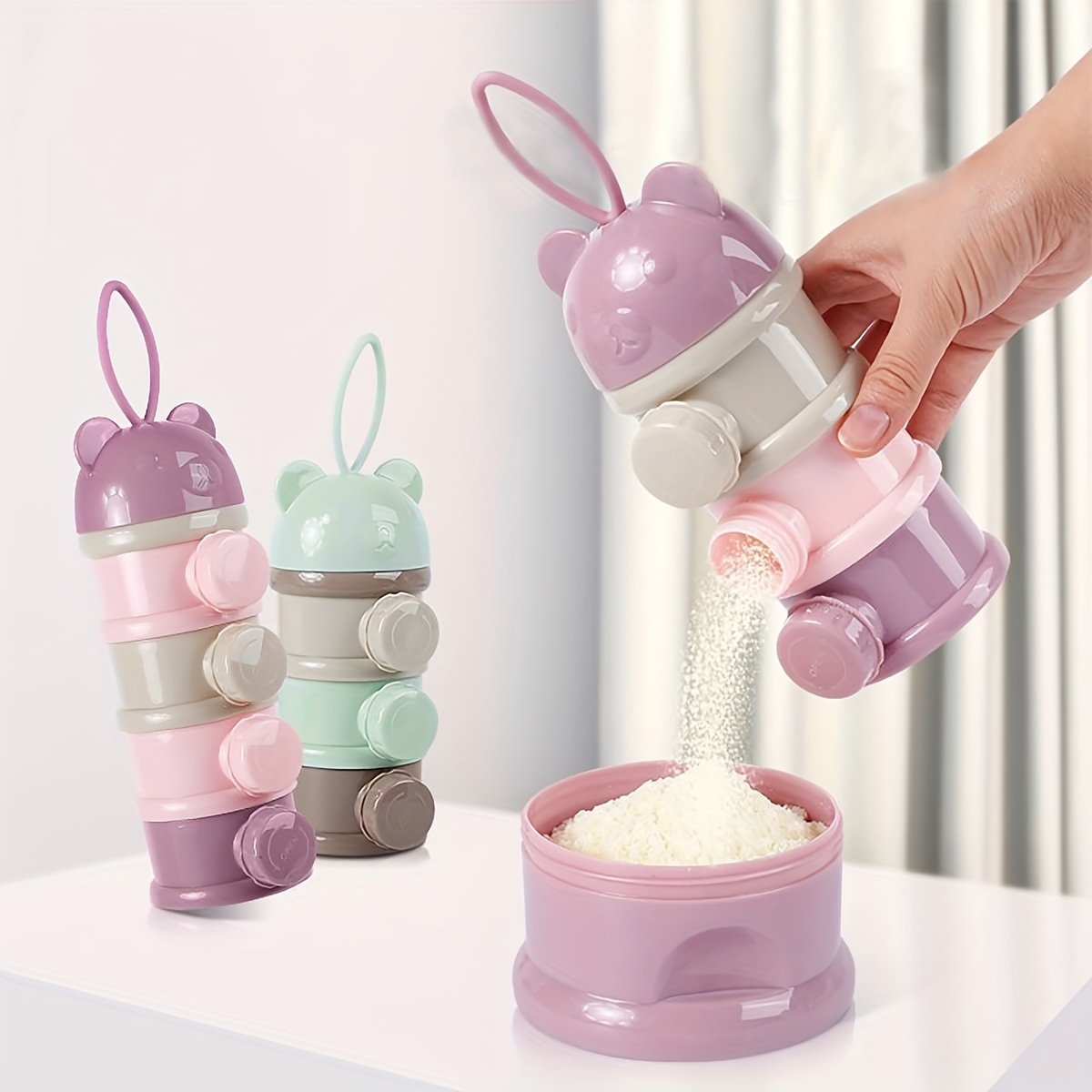 Large Capacity Baby Milk Powde - Baby Food Glass Jar 评论和价格