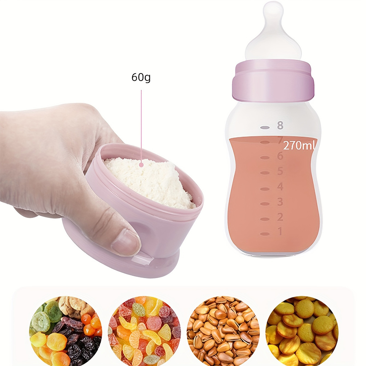 Large Capacity Baby Milk Powde - Baby Food Glass Jar 评论和价格