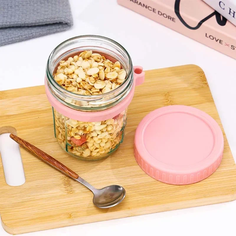 Portable Cereal Breakfast Cups - Baby Food Glass Jar 评论和价格