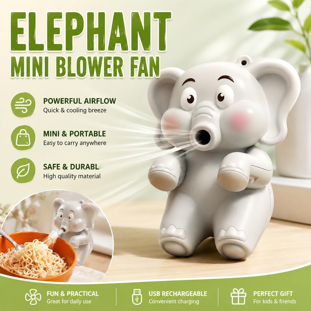 Mini Elephant Food Cooler Fan, - Baby Food For 2 Year Old 评论和价格