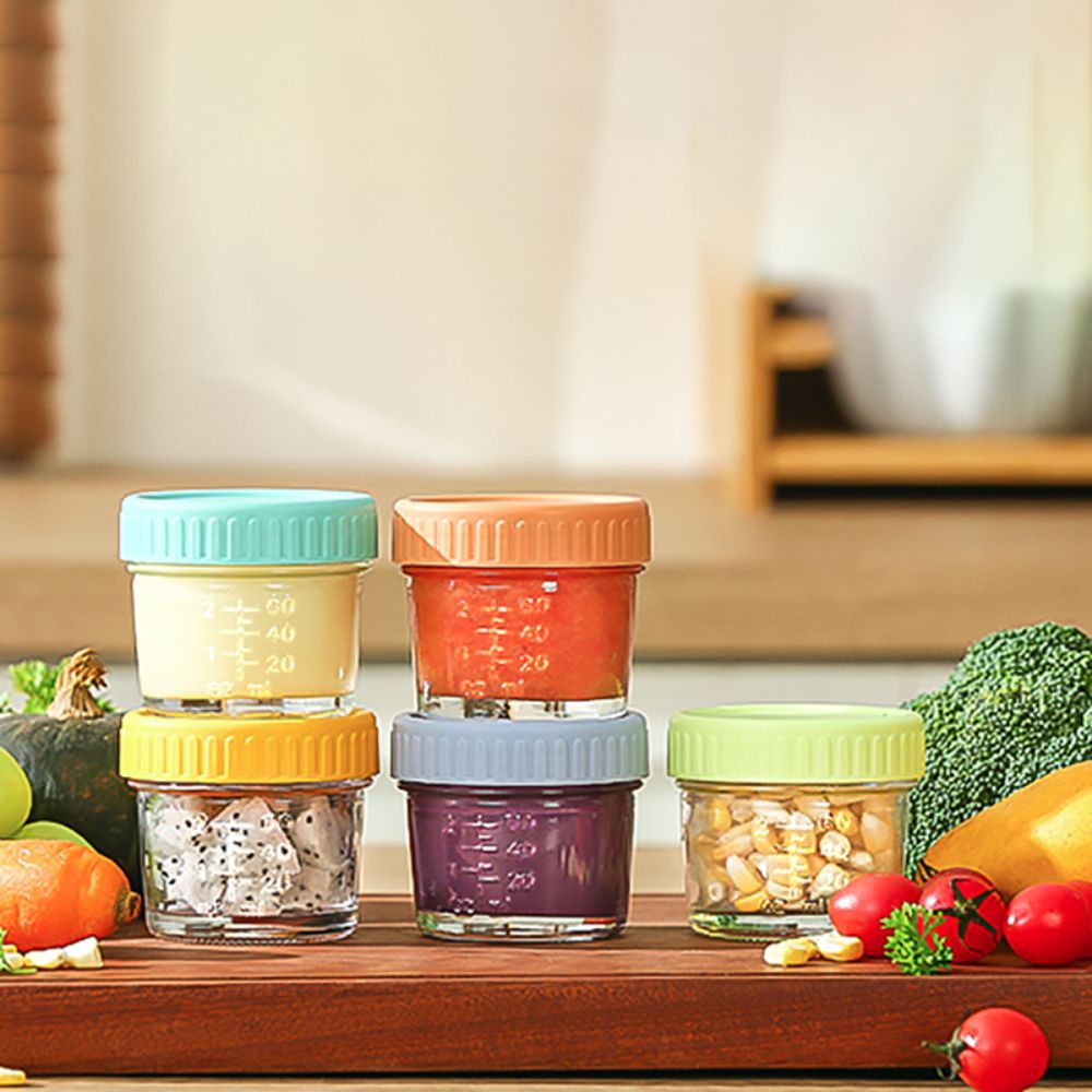 6pcs Mason Jar Glass Baby Food - Baby Food Glass Jar 评论和价格