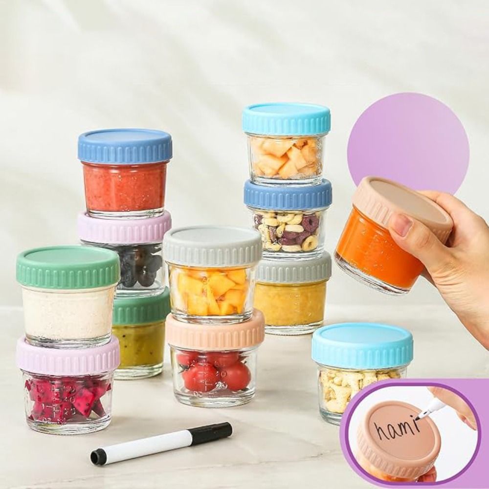 6pcs Mason Jar Glass Baby Food - Baby Food Glass Jar 评论和价格