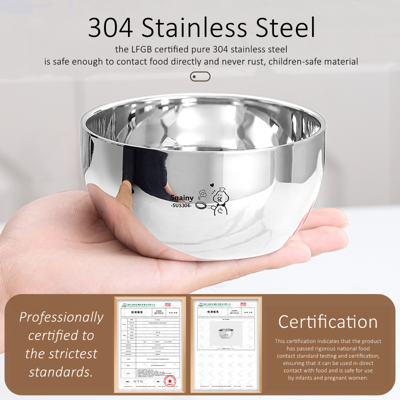 330ml/400ml/530ml Capacity 304 - Baby Food Bowl 评论和价格