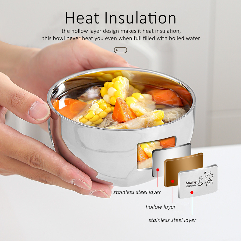 330ml/400ml/530ml Capacity 304 - Baby Food Bowl 评论和价格