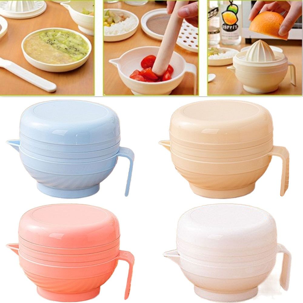 7Pcs Portable Food Grinding Bo - Baby Food Bowl 评论和价格