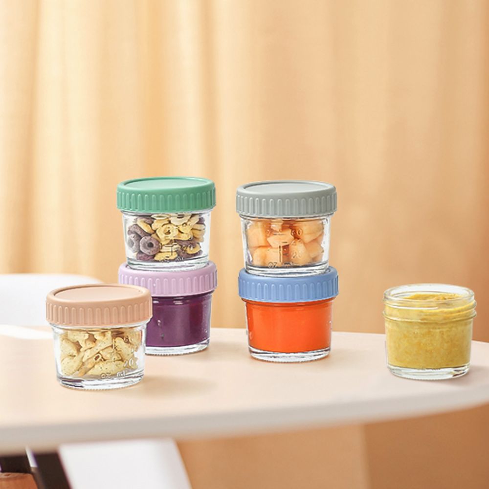 6pcs Glass Baby Food Jar Reusa - Baby Food Glass Jar 评论和价格