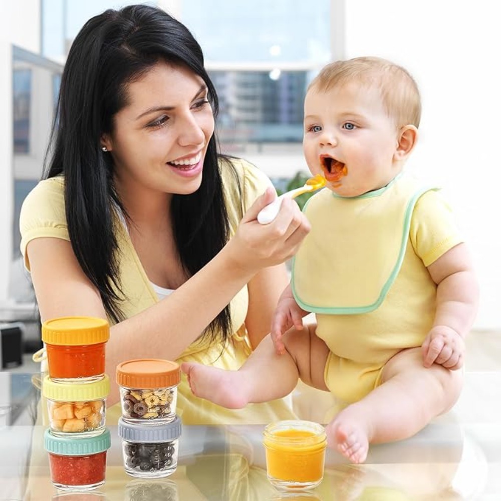 6pcs Glass Baby Food Jar Reusa - Baby Food Glass Jar 评论和价格