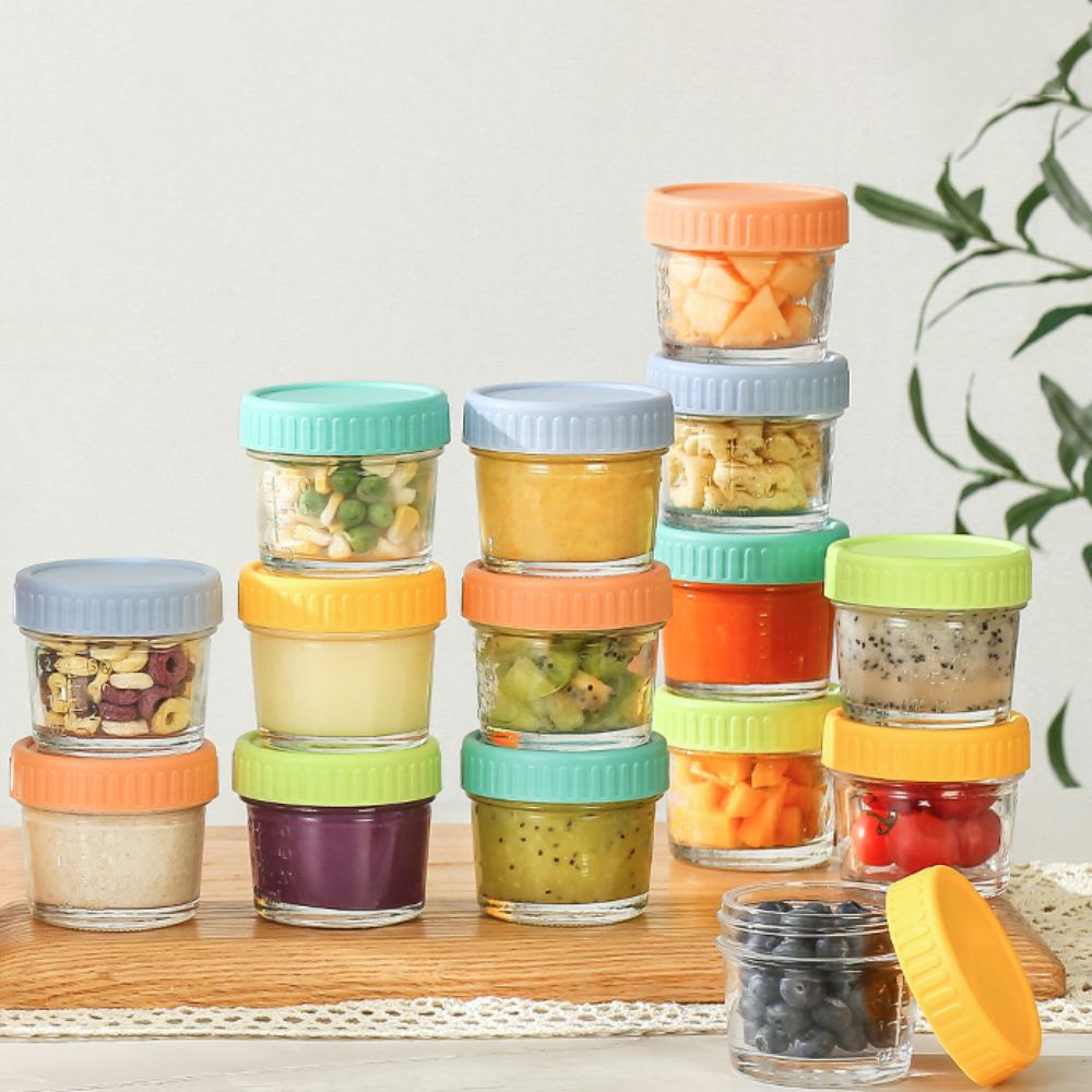 6pcs Glass Baby Food Jar Reusa - Baby Food Glass Jar 评论和价格