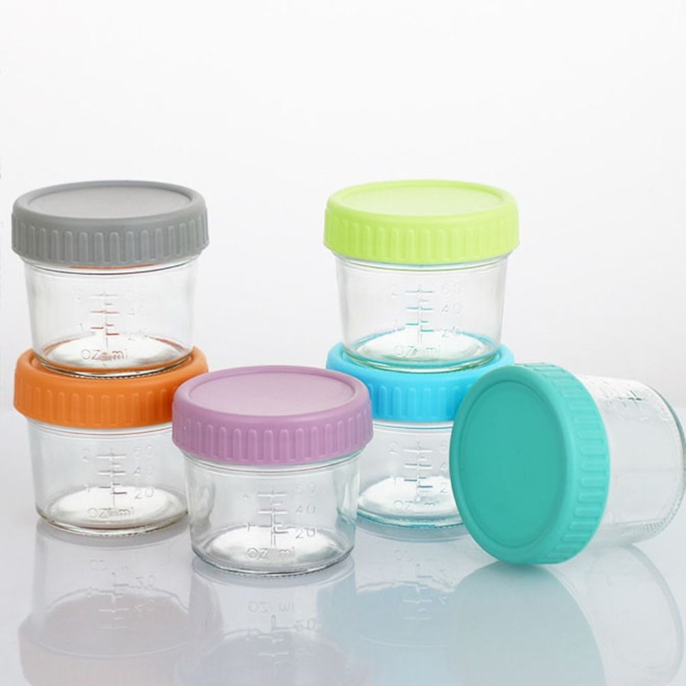 6pcs Glass Baby Food Jar Reusa - Baby Food Glass Jar 评论和价格