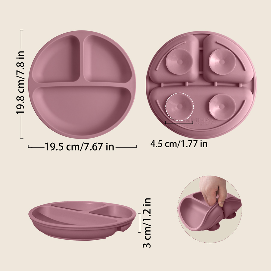 1PCS Baby Sucker Silicone Dini - Baby Food Bowl 评论和价格