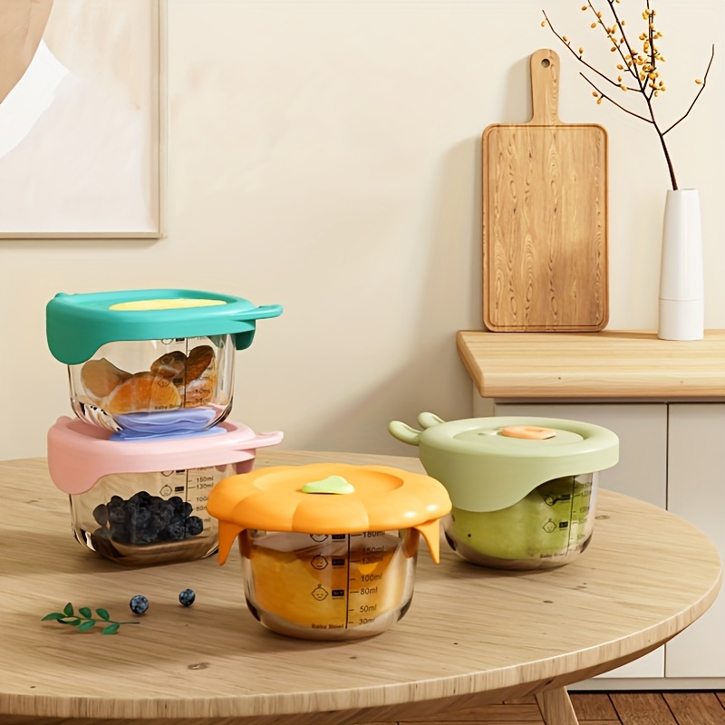 120/180ml Glass Baby Food Cont - Baby Food Glass Jar 评论和价格
