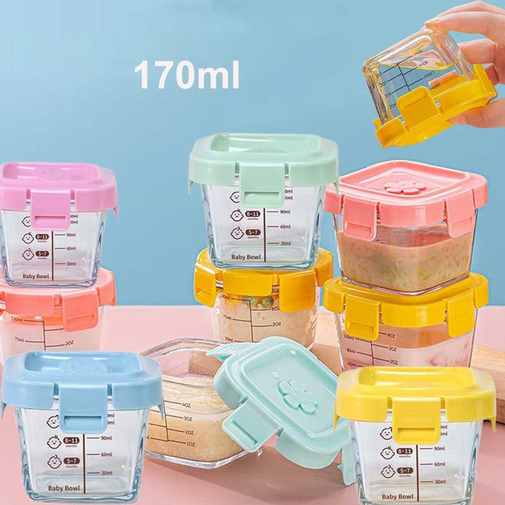 170ml Glass Food Storage Box F - Baby Food Glass Jar 评论和价格