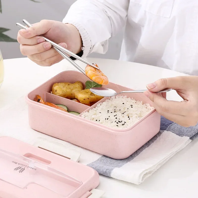 Microwave Lunch Box Wheat Stra - Baby Food Container 评论和价格