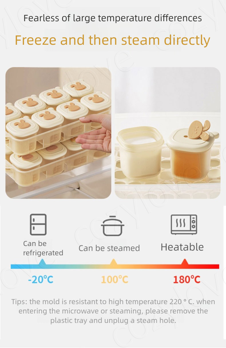 Portable Baby Food Freezer Tra - Baby Food Hero 评论和价格