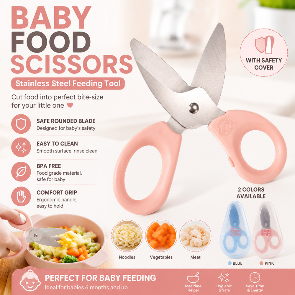 Baby Food Scissors Stainless S - Baby Food For 2 Year Old 评论和价格