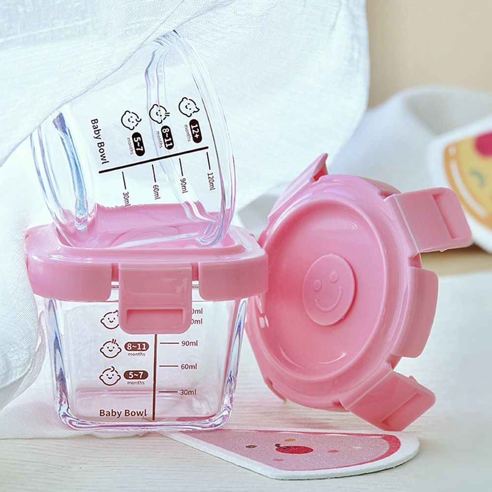 Fashion 170ml Food Storage Box - Baby Food Glass Jar 评论和价格