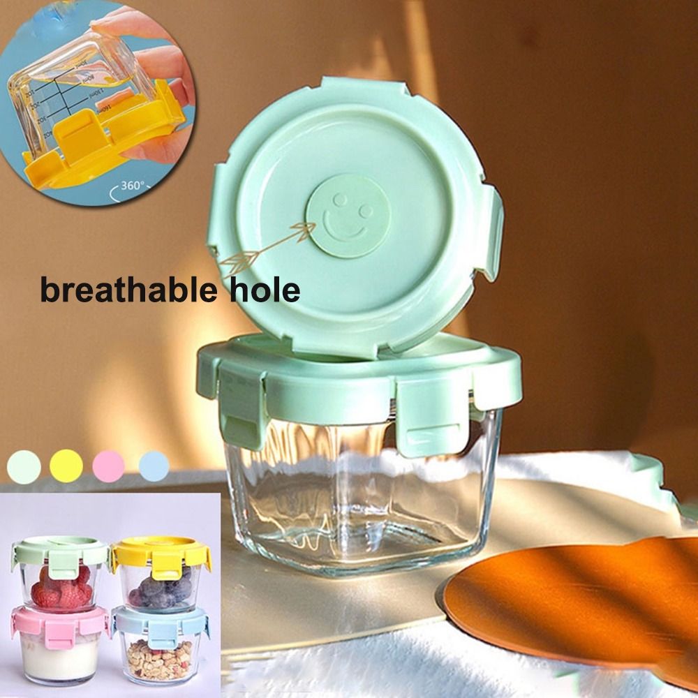Fashion 170ml Food Storage Box - Baby Food Glass Jar 评论和价格
